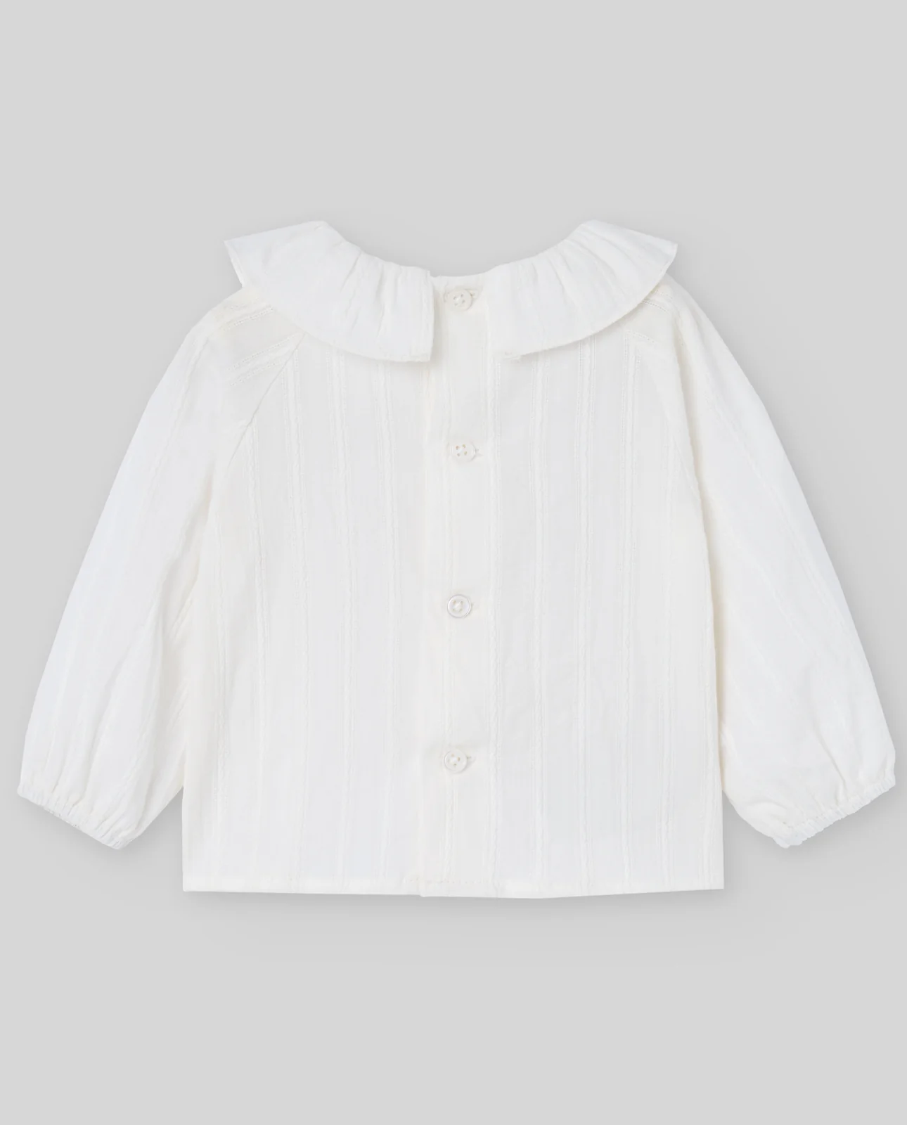 BLUSA JAQUARD ENTREDOS NIÑA VIOLETA - Image 2