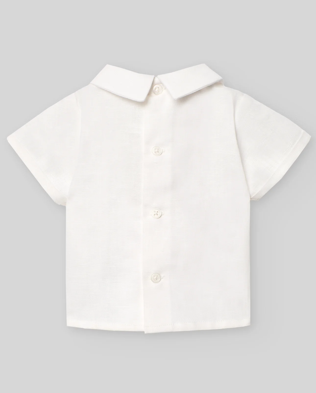 BLUSA PECHERO Y PAJARITA NIÑO LINO - Image 2