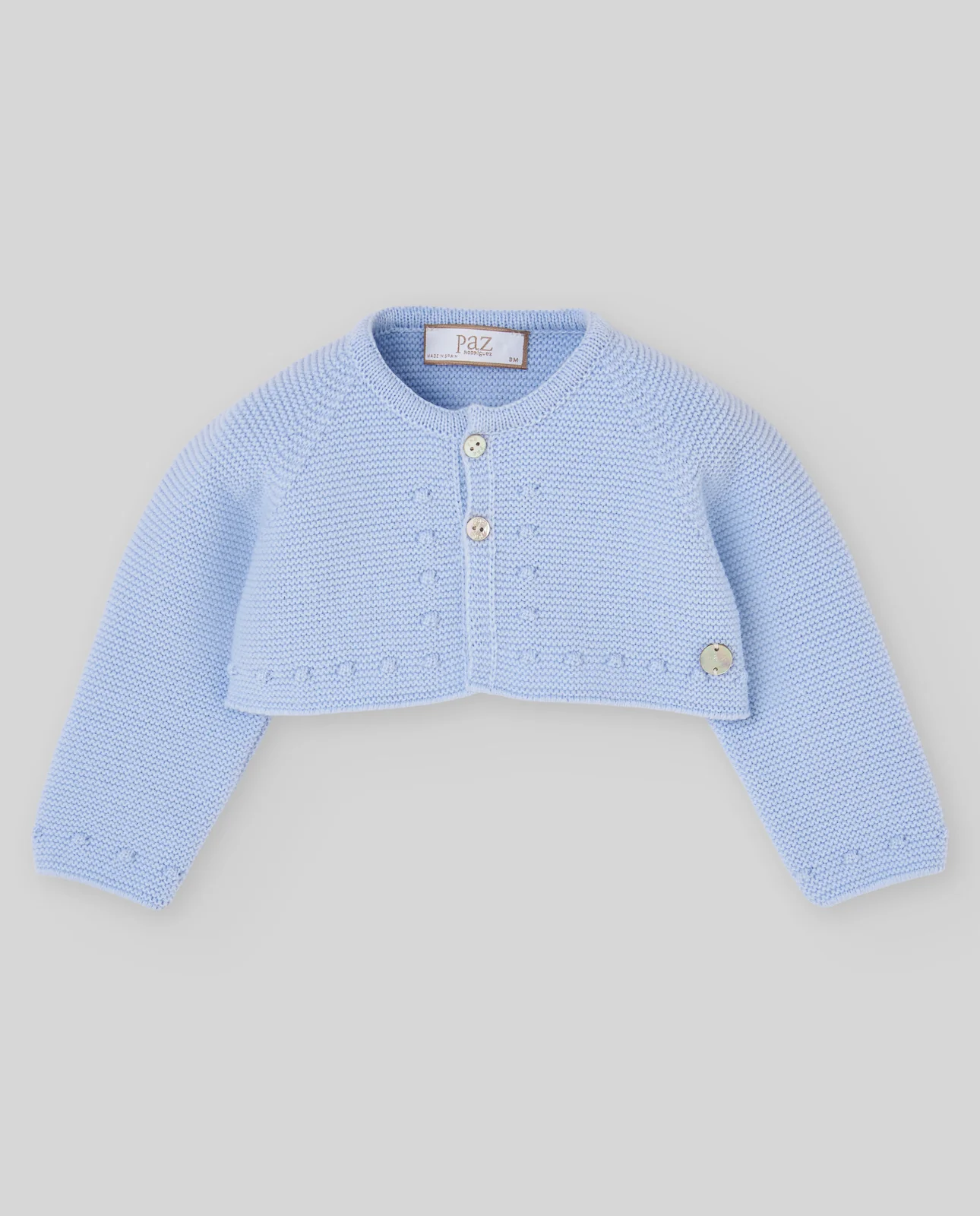 Chaqueta lana bebé "PAZ"