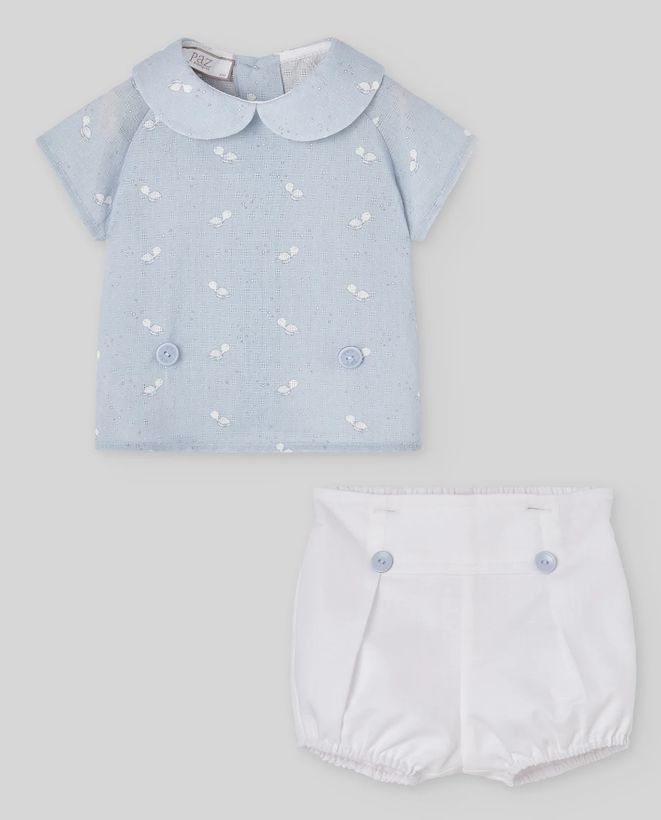 Conjunto blusa + pantalón corto ESPUMA