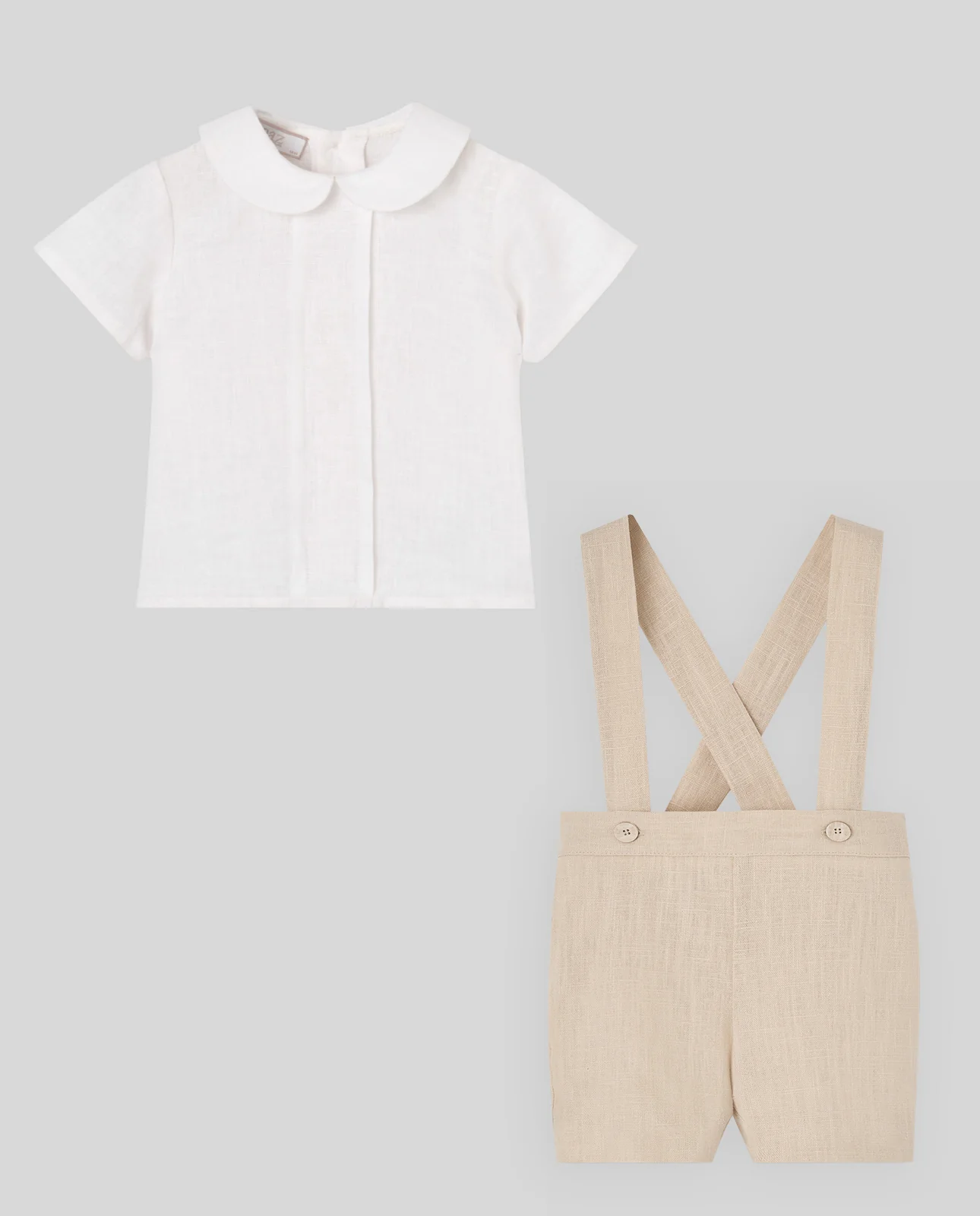 Conjunto camisa + pantalón corto tirantes CEREMONIA