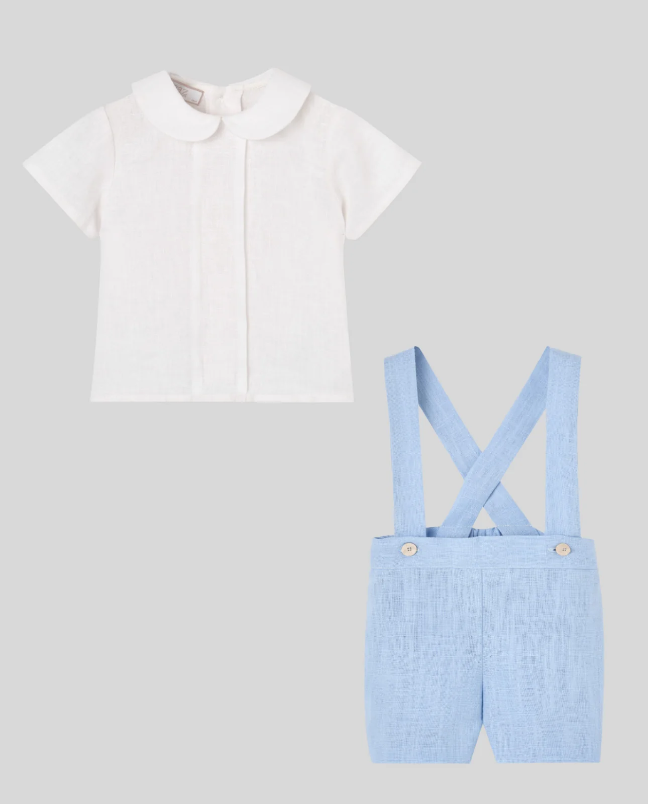 Conjunto camisa + pantalón corto tirantes CEREMONIA
