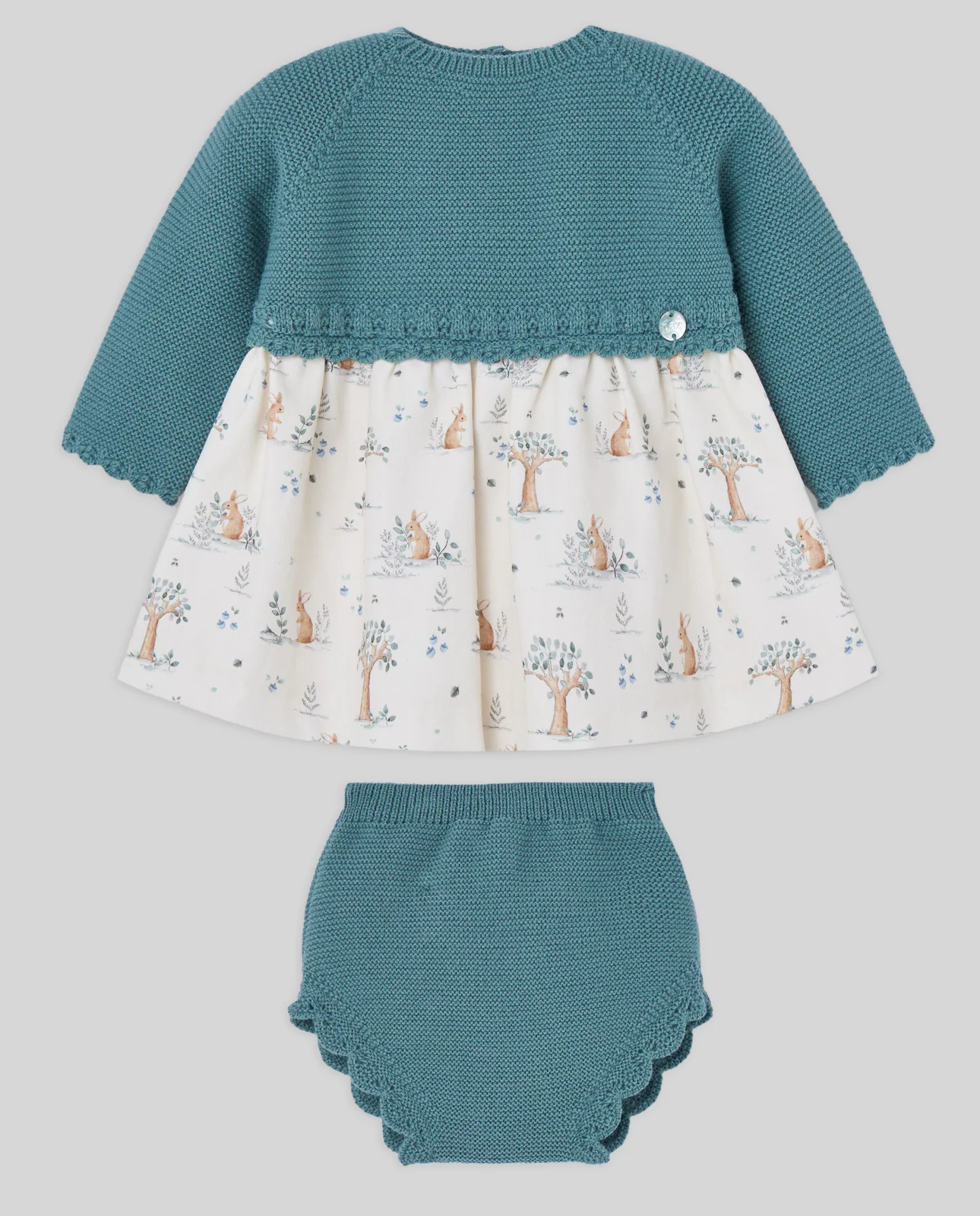 Conjunto lana vestido + braga POMPON