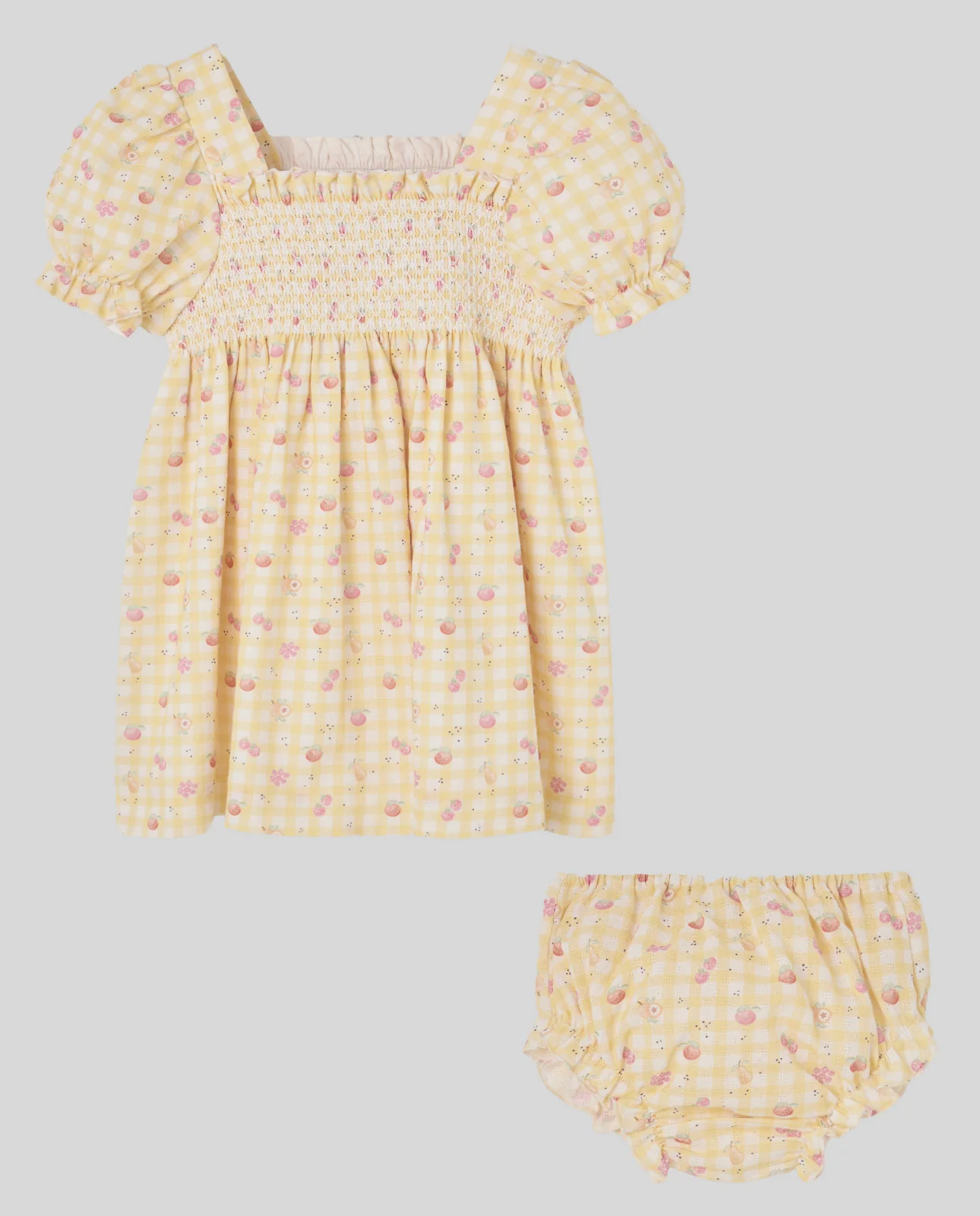 Conjunto vestido + braga FRUTITAS