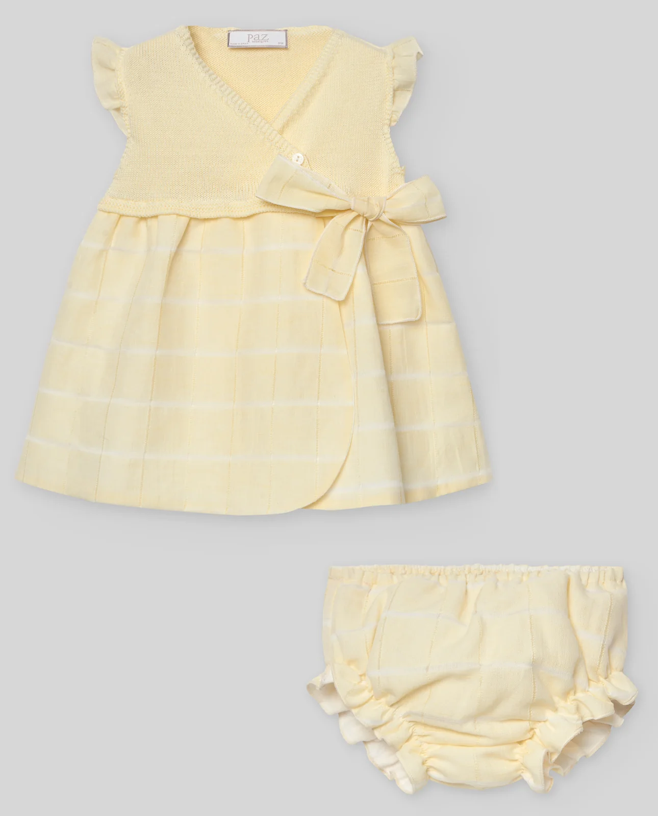 Conjunto vestido combinado + braga ALBOR