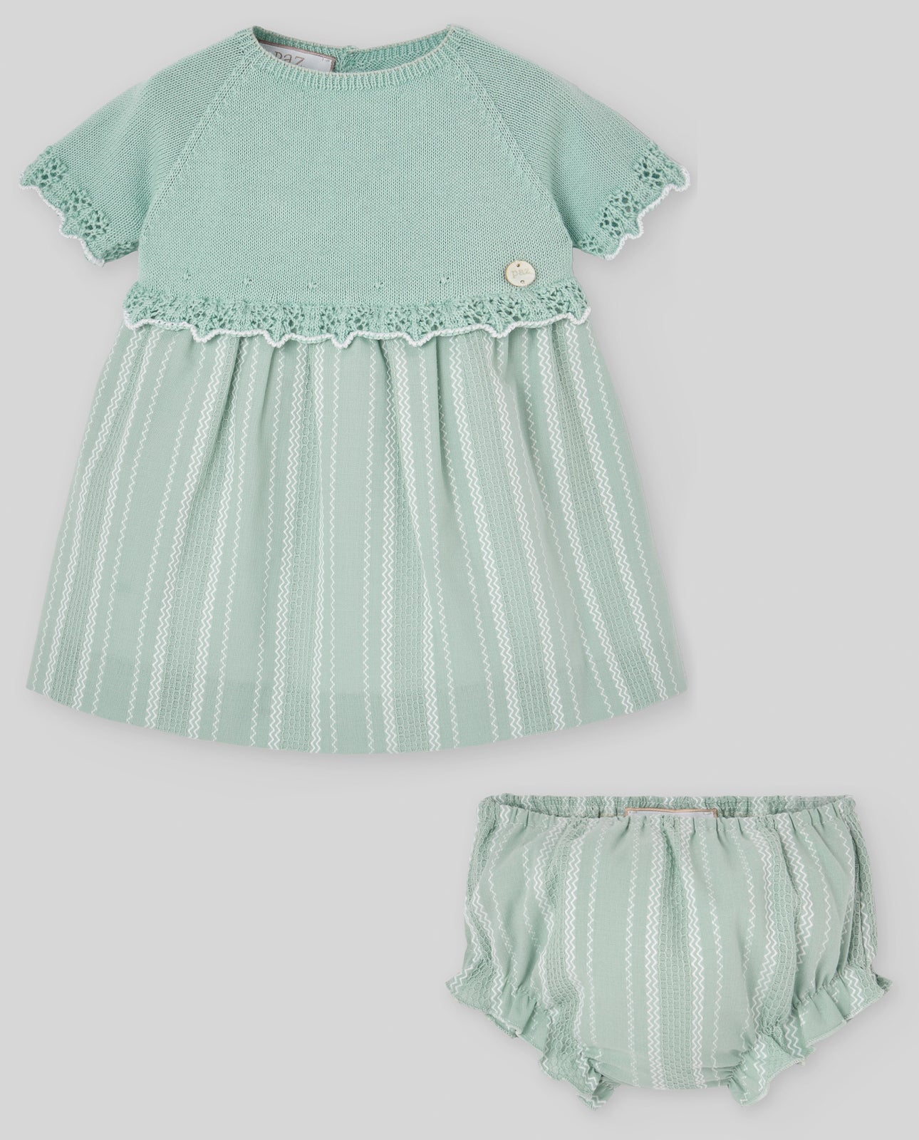 Conjunto vestido combinado + braga CAUCE