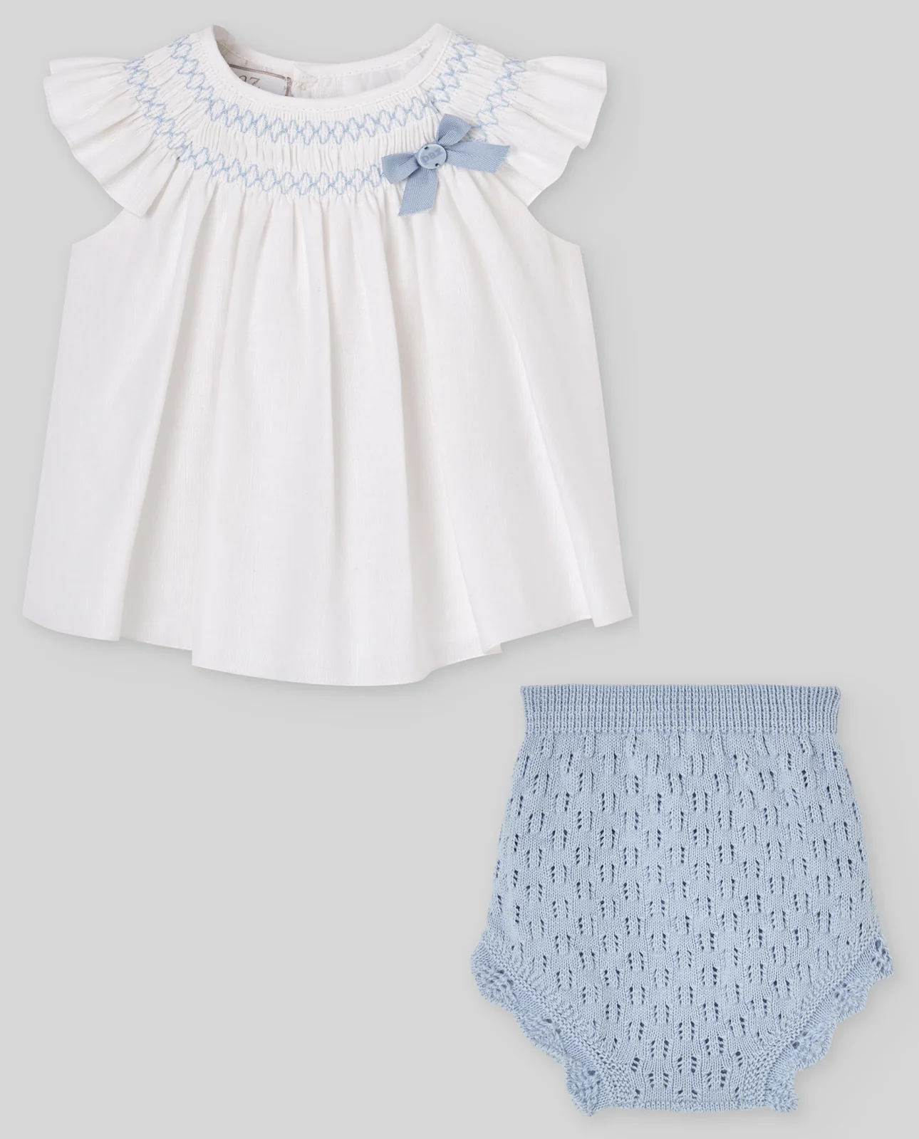 Conjunto vestido corto + braga ESPUMA