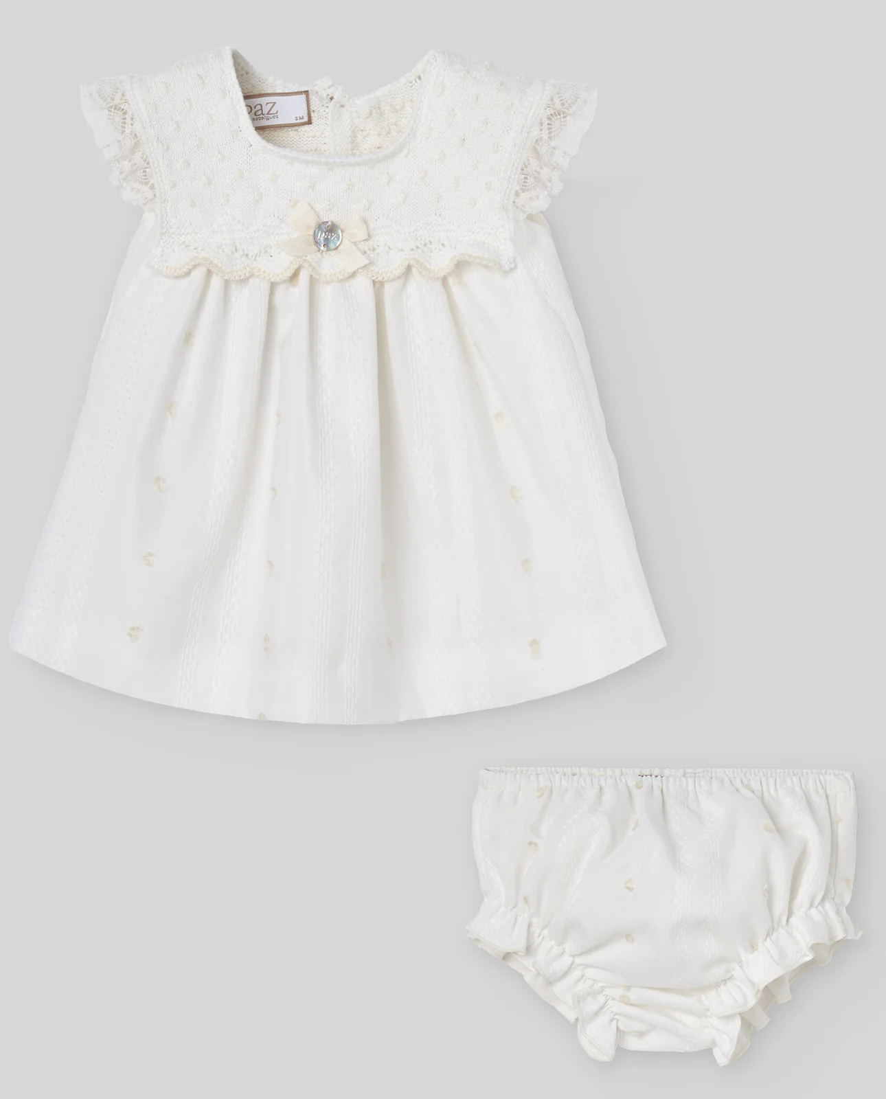 Conjunto vestido corto + braga PAZ
