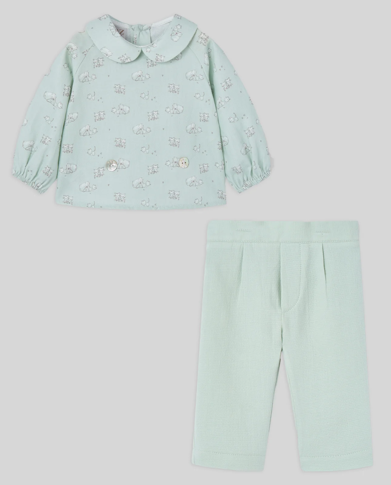 CTO. BLUSA 006-153003 + PANTALON LARGO 007-153005 MININO