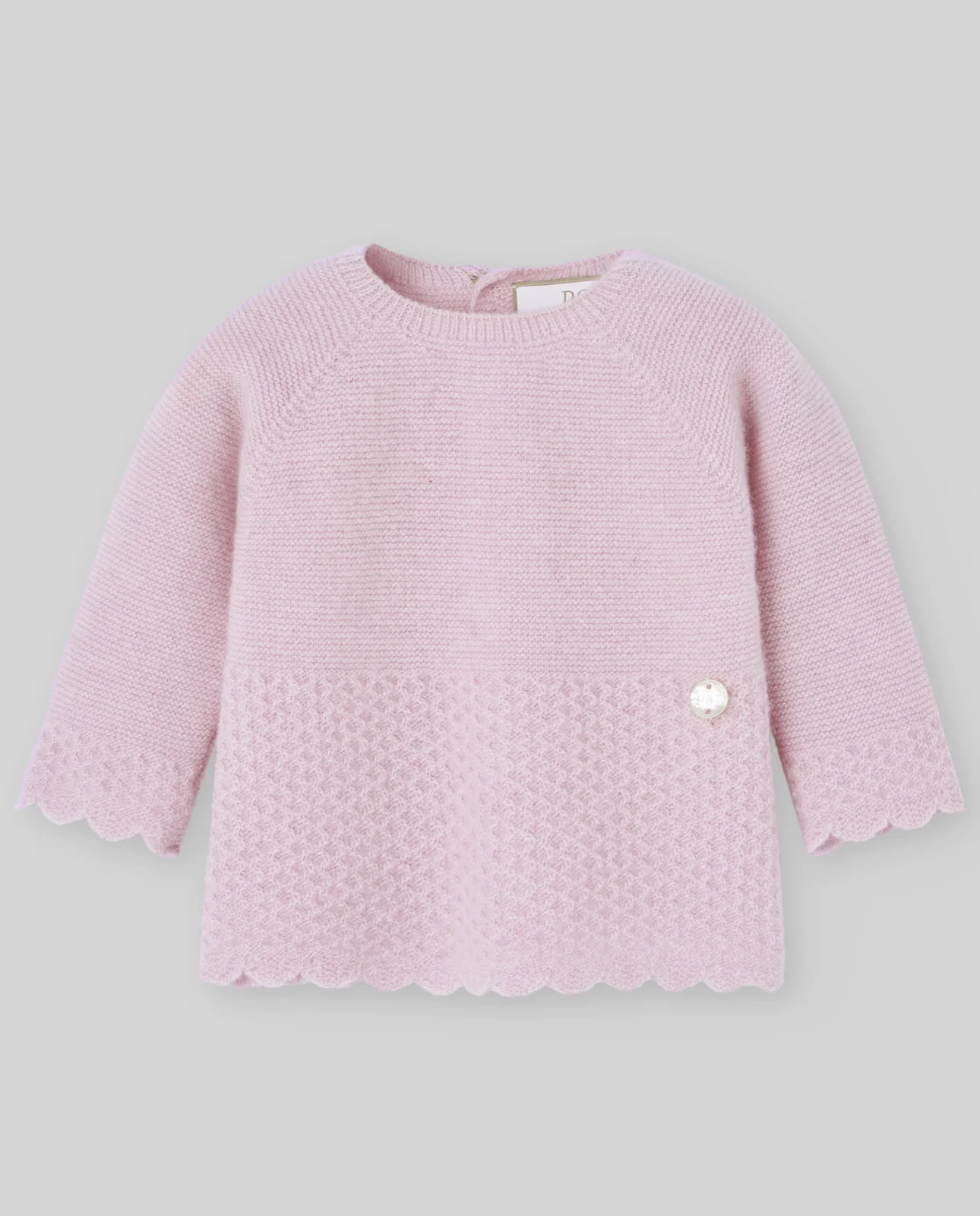Jubón lana cashmere rosa ESSENTIA