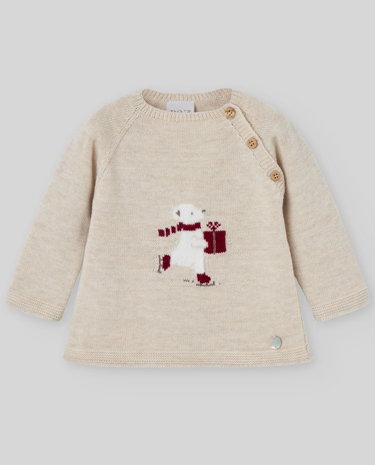 JUBON M/L JACQUARD OSO ACEBO