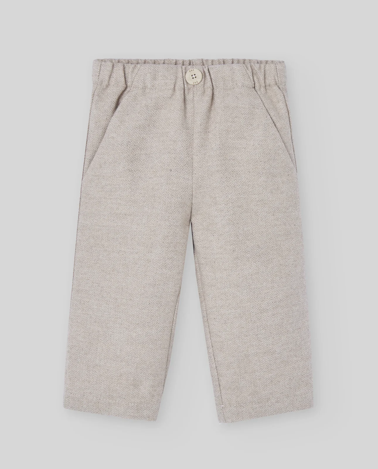 PANTALON LARGO TELA ESPIGA PONY