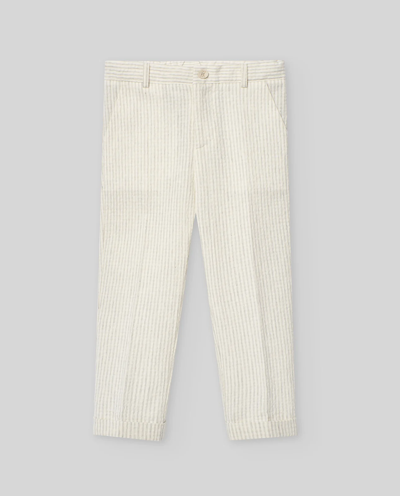 PANTALON SEERSUCKER LARGO INFANTIL CEREMONIA V25