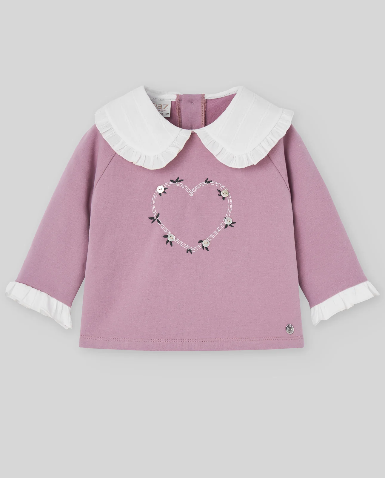 SUDADERA FELPA NIÑA VIOLETA
