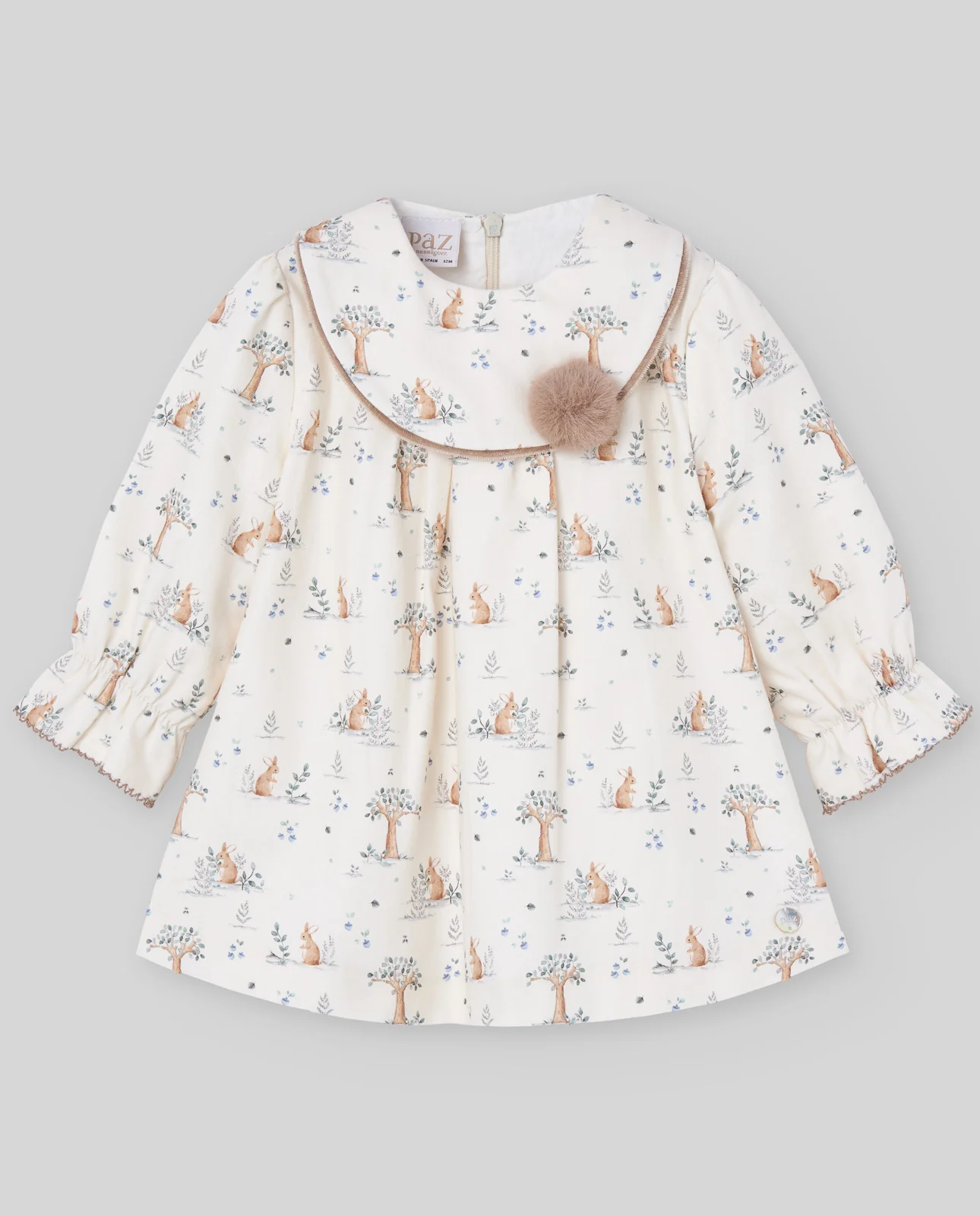 VESTIDO ESTAMPADO POMPON