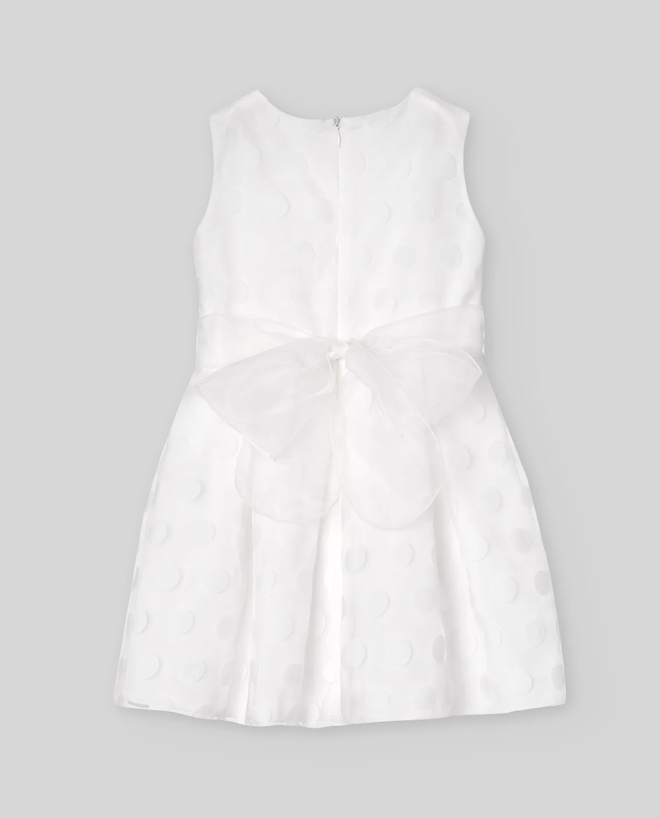 VESTIDO INFANTIL ORGANZA LUNARES CEREMONIA V25 - Image 2