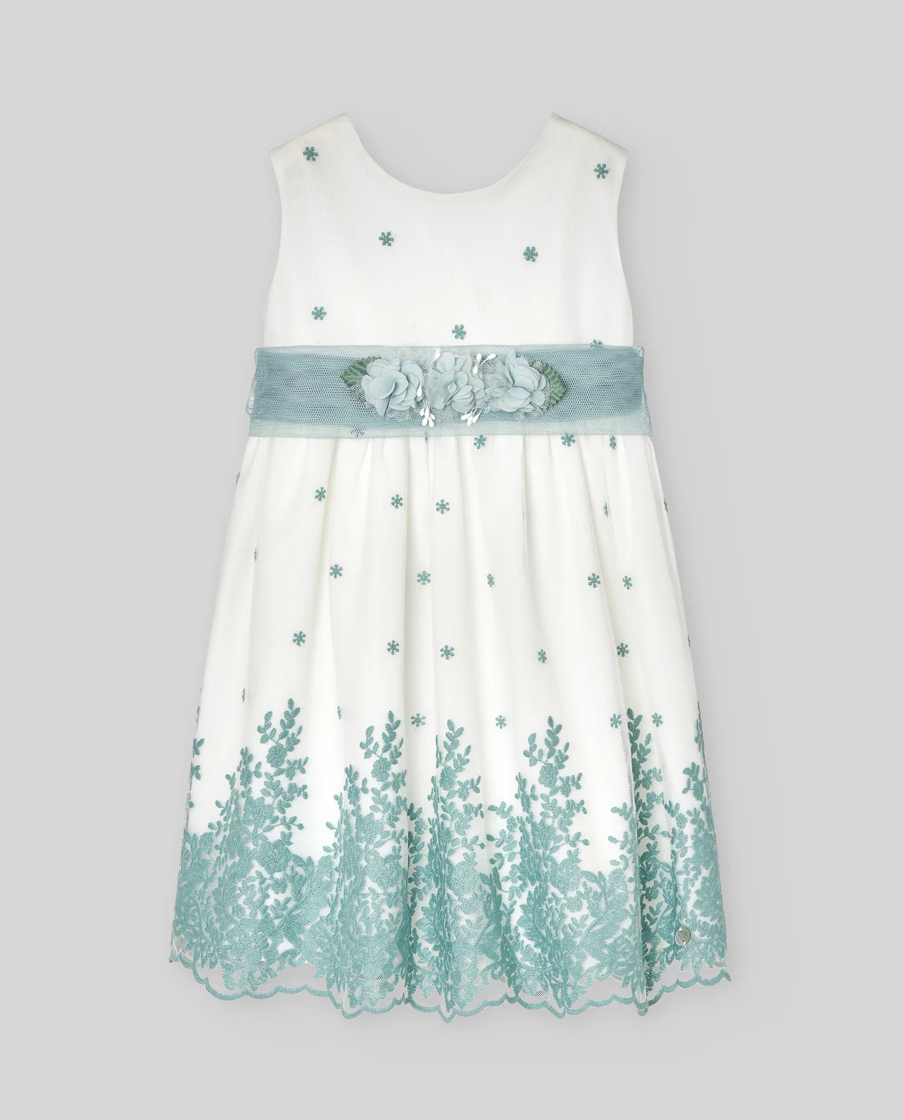 VESTIDO INFANTIL TUL BORDADO ASAS CEREMONIA V25