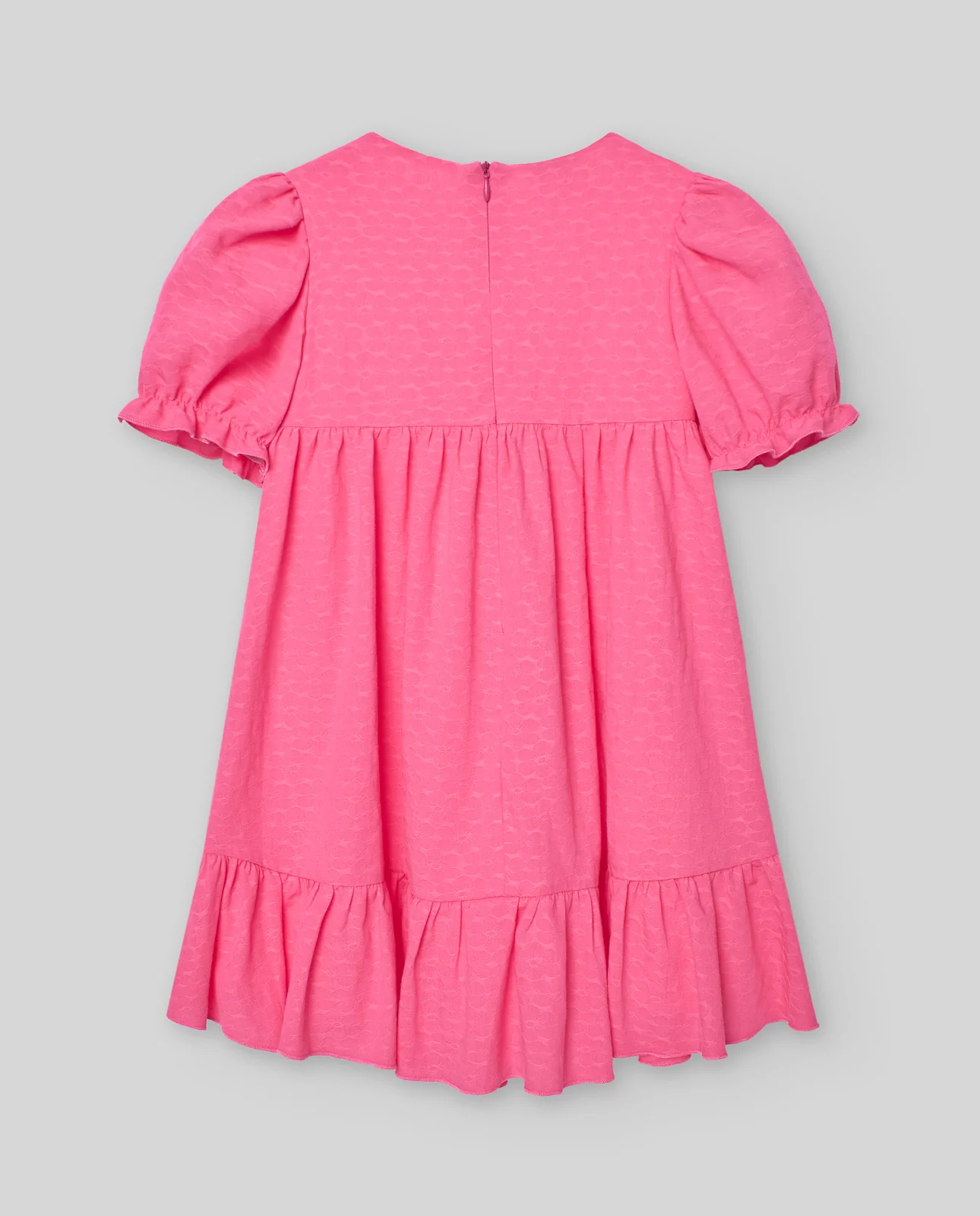 VESTIDO JACQUARD FLORES INFANTIL NEON - Image 2